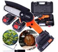 Mini Sierra a Cadena Batería 4" 2x LI-ION + Accesorio & Maleta - Motosierra