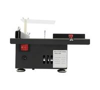 Mini sierra circular de mesa 10.000 rpm multifuncional para carpintería 200 W, 7 velocidades de rotación ajustable, diámetro de la hoja de sierra de 110 mm, con cepillo, placa de impacto, para corte