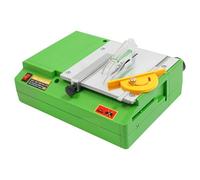 Mini sierra circular de mesa de 480 W, sierra de mesa eléctrica con 8800 rpm, para madera, metal y plástico, mesa multifunción para cortar, pulir y grabar, diseño portátil para taller y proyectos de