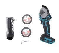 Mini sierra circular inalámbrica, hojas de 3 pulgadas, motor de 19000 rpm, cubierta antipolvo desmontable, sierra eléctrica compacta para madera, metal, plástico, compatible con
