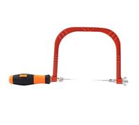 Mini sierra de calar Herramienta manual de carpintería de aleación de aluminio ajustable con bloqueo de tornillo mejorado Durable Resistente a la corrosión para artesanos