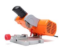 Mini sierra de corte transversal, sierra para ingletar, 7800 rpm, sierra de corte de mesa, acero, madera de latón, 0-45 grados ajustable para madera, zinc, aluminio, etc.