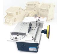 Mini sierra de mesa eléctrica de precisión, kit multifuncional, velocidad y ángulo ajustables, ideal para manualidades, máquina perforadora de torno con rueda de lija