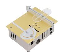 Mini Sierra de Mesa, Pequeña Cortadora de Sierra Eléctrica Portátil para Carpintería con de Hoja Ajustable, Sierra de Mesa Multifuncional de Precisión para Madera, PCB, Plástico