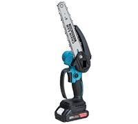 Mini sierra de mesa Sierra de cadena eléctrica sin escobillas de 8 pulgadas, Mini sierra de poda de mano, herramienta de corte de motosierra eléctrica for carpintería for batería de 18V para plásticos