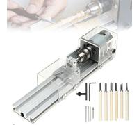 Mini Sierra De Mesa Y Pulidora De Lapidario De Roca, Torno De Banco Con Pulidora Y Pulidor Para Fabricación De Joyas, Corte, Lijado Y Grabado, Juego De Herramientas Para Aficionados Transparent