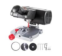 Mini sierra ingletadora de corte de 0 a 45° for bricolaje en casa, mesa de corte, cuchillas de acero y resina for madera, plástico y metal.