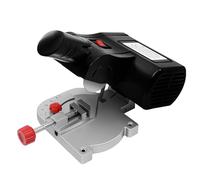 Mini sierra tronzadora portátil de 90 W y sierra de mesa ajustable 0 - 45 ° hoja de acero sierra circular para madera y metal 6000 rpm