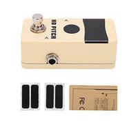Mini sintonizador de Pedal HD con Doble Pantalla LED Pedales de Efecto monobloque con True Bypass 436 Hz 445 Hz para guitarristas eléctricos Metal Beige 4 cm x 9 cm