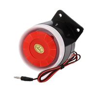Mini Sirena Alarma,120dB DC 12V con Cable Mini Horn Siren 110 dB con System de Alarma de Seguridad para el Hogar,Tono de Alarma Alto para Seguridad en el Hogar