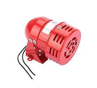 Mini Sirena con Cable de 220 V 120 dB, Rojo de la Alarma del Motor de Metal Sonido Industrial protección eléctrica contra el Robo para la Seguridad de Garaje Tienda de Oficina en casa, MS-190 Alarma