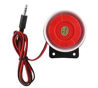 Mini Sirena de Alarma Sirena de Interior DC 12V Sirena de Seguridad 105 ~ 123 dB Sirena de perforación de Oreja de Interior Mini Alarma Cuerno Sistema de Seguridad para el hogar