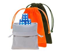 Mini Skater Bolsas de regalo de terciopelo con cordón para Navidad, bodas, fiestas, bolsas pequeñas de joyería, bolsas de terciopelo suave, bolsas de regalo de vacaciones, paquete de 3 (verde oscuro,