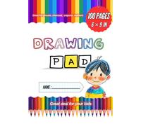Mini Sketchbook for Kids : Drawing Pad for kids with 100 Blank Pages 6"×9" inches soft cover ideal for sketching drawing Doudling writing painting