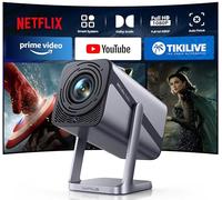 Mini Smart proyector portátil FHD 1080P WiFi6 Bluetooth, proyector con Zoom 50% para Cine en casa