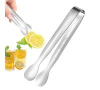 Mini Snack Tongs - Stainless Steel Appetizer Clamp, Convenient Dessert Serving Tool | Reusable Food Tongs For Fruits Sugar BBQ Buffet Parties Kitchen Table Service And Daily Meal Cooking Preparation N