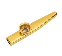 Mini Socio de Guitarra de Ukelele Kazoo Portátil - Fácil de Usar - Ideal para Viajes y Fogatas - Oro (GOLD)