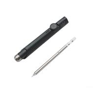 Mini soldador de 65 W con temperatura ajustable de 220 a 400 °C para SH72, compatible con puerto CC de 5,5 x 2,5 mm, herramienta de soldadura eléctrica portátil para bricolaje y reparación (punta SH72