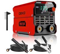 Mini Soldador Inverter Stick/Lift TIG: Kit de Soldadora ARC Portátil DEKOPRO de 135Amp a 220V MMA, con Pantalla LCD Digital IGBT, Inicio Rápido, Fuerza de Arco, Anti-Anteado