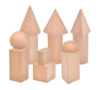 Mini Sólidos Geométricos - Bloques de Aprendizaje, Modelos de Formas Tridimensionales | Kit manipulativo de enseñanza de matemáticas educativas | Generador práctico de Conceptos espaciales