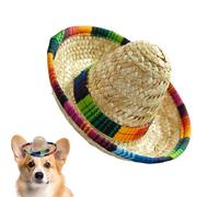 Mini Sombrero - Woven Mexican Hat,Headband Wide-Brim Decoration Costume