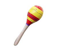 Mini sonajeros de maracas de madera, agitador de huevos colorido para bebé, martillos de, juguete, agitadores de rumba para jardín de infantes, sonajero de percusión manual para (Tamaño pequeño)