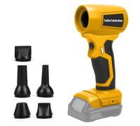 Mini soplador de hojas con batería compatible con Dewalt 20V 18V, 30 m/s, 130000 rpm, motor sin escobillas, 5 boquillas incluidas, ligero y portátil para terraza, césped, limpieza de automóviles y