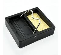 Mini soporte de soldador eléctrico con esponja de soldadura, para planchas tipo lápiz, 4,6 x 3,9 x 1,2 cm, diseño compacto y práctico para