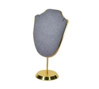 Mini soporte for collar, exhibición colgante, busto de maniquí de joyería de altura de 11cm ~ 15cm(GRAY,15cm)