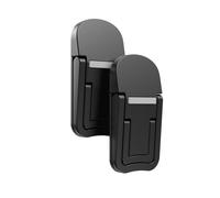 Mini soporte para portátil, enfriador portátil, soporte elevado, plegable, invisible, elevador para portátiles, tabletas y teclados, color negro.