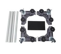 Mini soporte para refrigerador, soporte de altura ajustable para lavadora, base móvil resistente con medición de nivelación de ángulo de equilibrio de freno para muebles