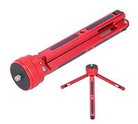 Mini Soporte para Trípode, Soporte Ajustable para Trípode de Escritorio con Montaje de Tornillo de 1/4 pulg. para Cámara sin Espejo, Cámara SLR, Cámara Deportiva (Rojo)