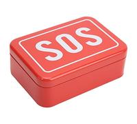Mini SOS Survival Box de hierro portátil Kit de almacenamiento de almacenamiento de emergencia para acampar al aire libre para acampar