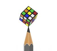 Mini Speed Cube, el Cubo Mágico 3x3x3 más Pequeño del Mundo, Micro 3x3 Cube, Juego de Rompecabezas de Giro Suave para Amantes de los Cubos