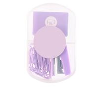 Mini Stapler, Effort Saving Portable Small Cute Stapler for Desk with Staple and Paper Clip for Office and School Supplies (Púrpura)