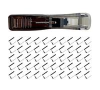 Mini Stapler - Portátil Binder Clip Staplers | Pp, Metal Small Staplers Desktop Manual Reusable Binder Clip Stapler for Document Home School Office Travel Classroom Library Dormitory University