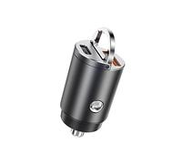 Mini Stealth Car Adapter, Fast Car Charger, USB Car Charger, Car Charger 4.0 3.0 Quick Charge, 30w Dual USB Car Charger Adapter, Compatible with Android