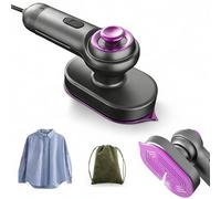 Mini Steam Iron, Portable Handheld Garment Steamer, Rotated 180 Degrees Travel Steam Iron, Handheld Irons for Clothes, Travel Horizontal or Vertical Use (Gray)