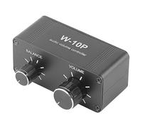 Mini Stereo Amplifier, Headphone Amplifier with 3.5mm AUX and Jack, Compact Metal Volume Controller for TV Phone MP3 Speaker Systems, Boosts Weak Audio Signals Without Distorti