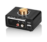 Mini Stereo Line Level Booster - Amplificador de audio para MP3, iPod, iPad, iPhone, 20 dB de ganancia y control de volumen