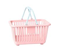 Mini Storage Basket Handles - Portable Organizer Box for Home Use | Weave Carry Bin with Resin Desk Toys, Snacks Handled Box for Kitchen Pantry Dorm Room Space Saving Holder