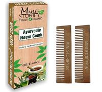 Mini Storify Truly Organic Kacchi Wood Pocket Combs- Pack of 2 - Handmade Wooden Combs for Women and Men
