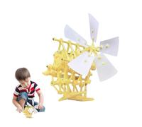 Mini Strandbeest - Kit de construcción de bricolaje para caminar impulsado por el viento, juguete de movimiento mecánico, proyecto de ciencia técnica creativa, kit de manualidades cinéticas para niños