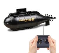 Mini Submarino Teledirigido Niño, 2,4G Barco RC Sumergible con Luces LED 6 Canales, Barco Submarino Gira 360, Juguete Agua Control Remoto Eléctric Niños en Piscina Verano, Regalo niños 6 a 12 Años