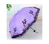 Mini Sun Umbrella Simple Butterfly Flying Lace Portable Sunny Rainy Day Small Anti-ultraviolet Girl