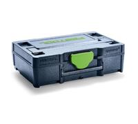 Mini Systainer³ SYS3 XXS 33 BL | 205399 - Festool | Organizador compacto para tornillos, brocas y piezas de repuesto, se envía vacío, compatible con el sistema Systainer³