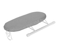 Mini Tabla de Planchar Plegable para el Hogar y los Viajes, Mesa de Planchar Portátil con Manga y Planchado de Cuello, Estable y Duradero (Paño Plateado Anti-escaldado)