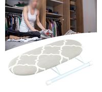 Mini tabla de planchar portátil para puños, collares y mangas - Tabla de planchar plegable de viaje con funda extraíble lavable de mezcla de algodón, no (E)