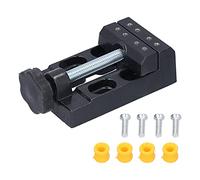 Mini tabla Vice Capacitación de aleación de aluminio compacta compacta para fijar objetos pequeños perforando la carpinización de la carpintería negra 4.9 pulgadas