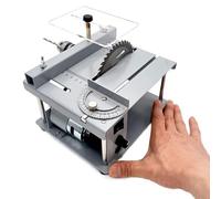 Mini Table Sa, Sierra de Banco portátil, Profundidad de Corte máxima de 1,38 Pulgadas, Sierra de Corte Multifuncional de precisión para Pasatiempos, para Corte de Madera